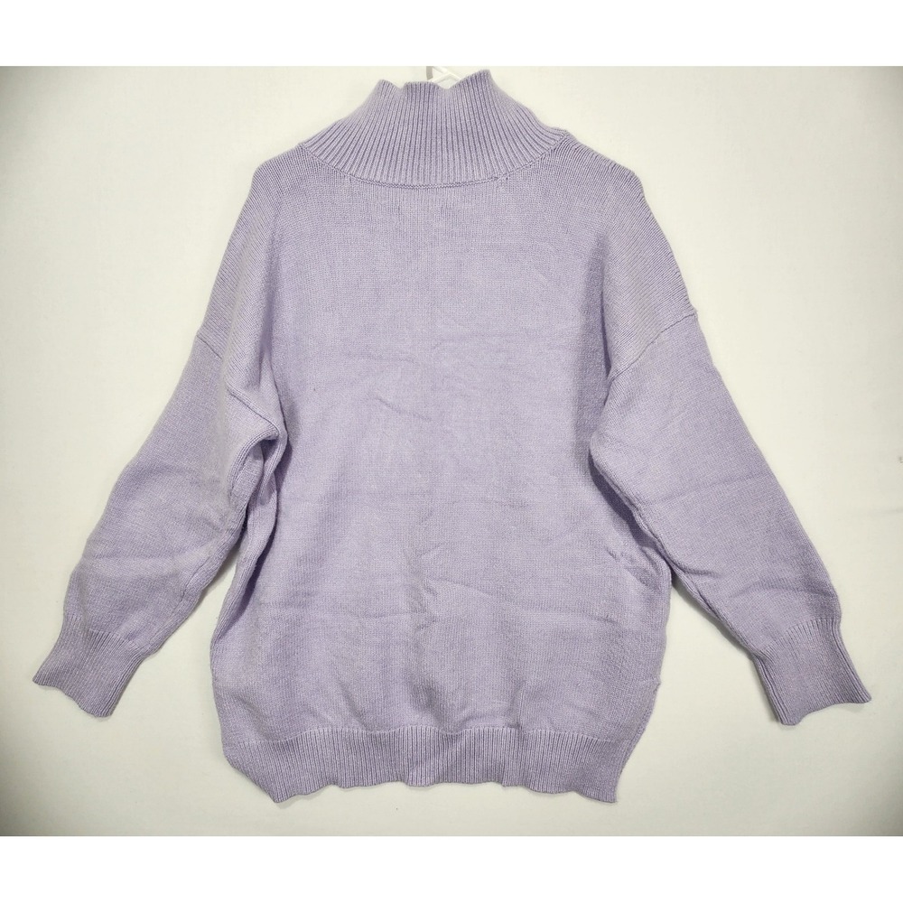 Maeve By Anthropologie Women's Lilac Casual Cozy Sweater Size L - Picture 10 of 10